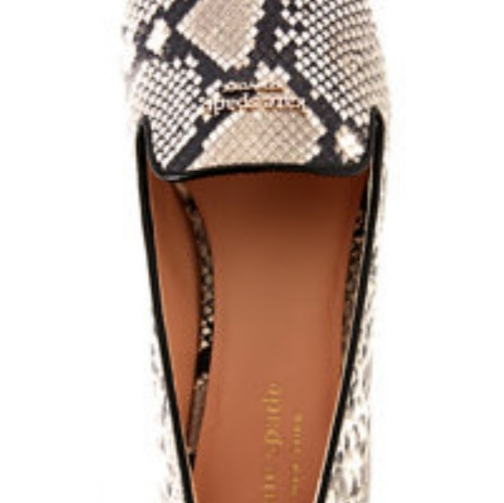 Kate Spade NWT Torte Embossed Snake Flat - Picture 4 of 9